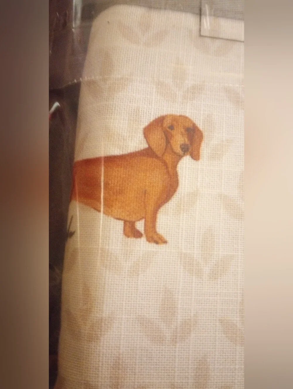 NWT Anthro Printed Cotton Slub Shower Curtain Collection Dogs Print